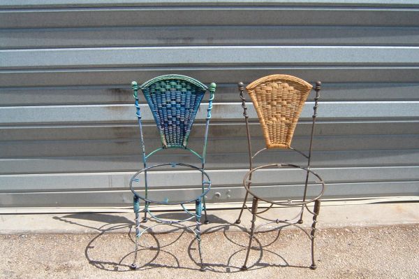 Chaises métal avant/après décapage par SALVAT DECAPAGE 